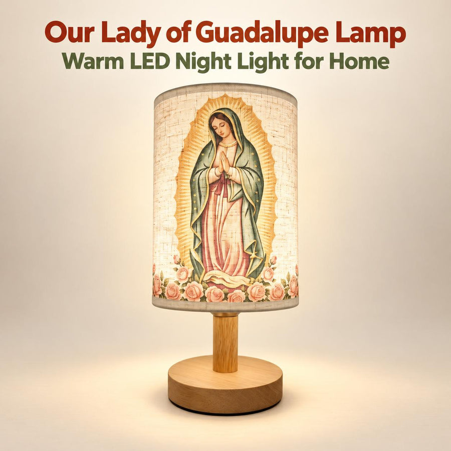 Our Lady of Guadalupe Fabric Table Lamp — Classic — Primary catalog image