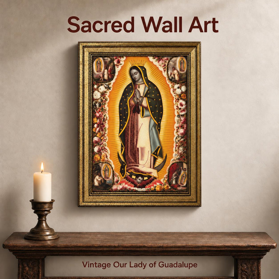 Our Lady of Guadalupe Framed Art — Devotional Scenes — Primary catalog image